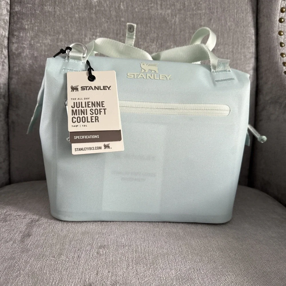 Stanley 10 Cans/7.4qt All Day Julienne Mini Bag Cooler  Mint Green/Blue